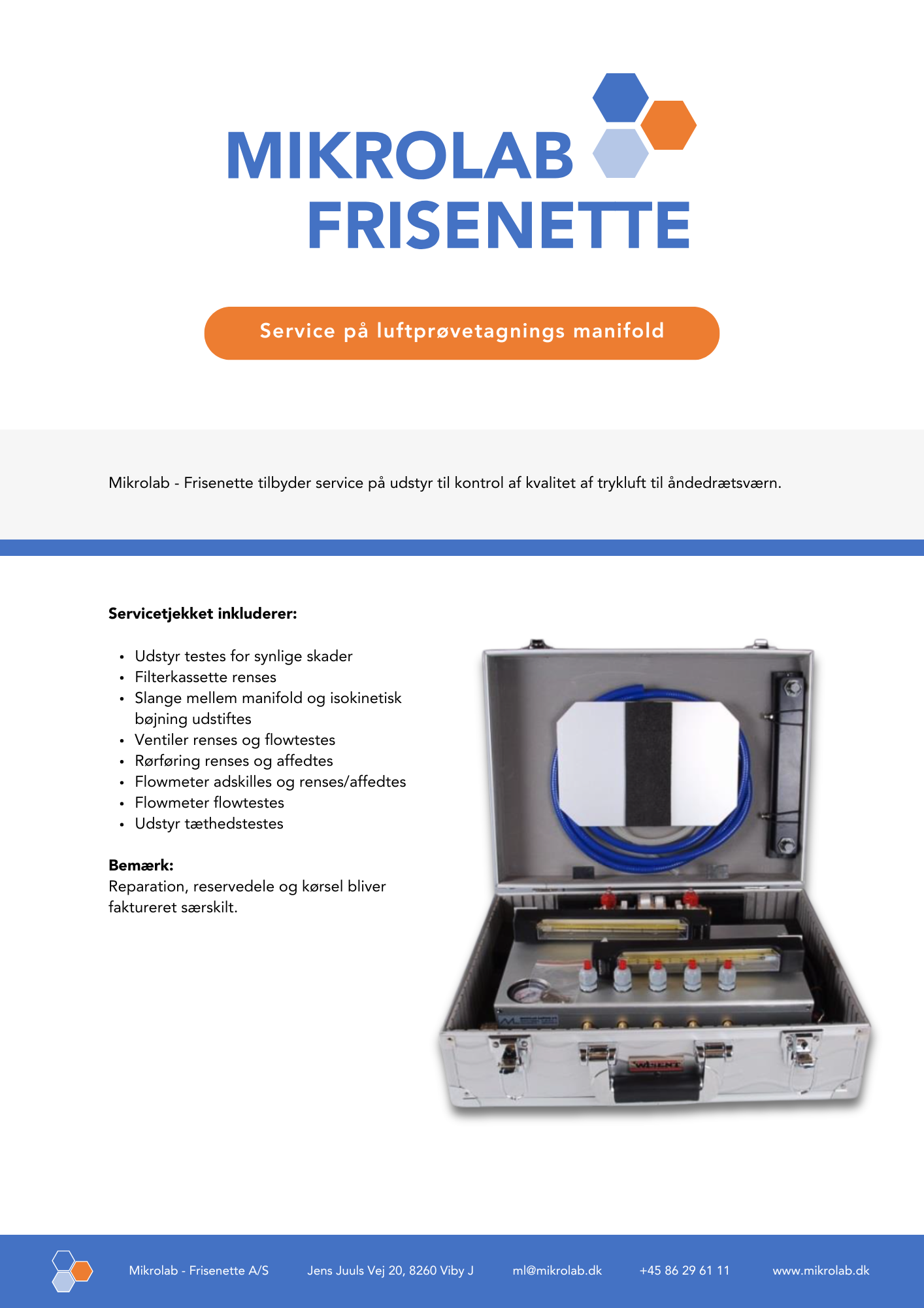 

Luftpr vetagnings manifold service flyer

